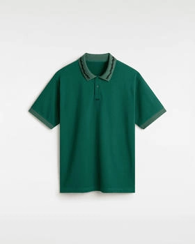 Vans Skate Polohemd aus Netzstoff Mann Grün Größe: (VN000KYUCI2)