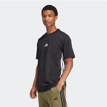 Adidas 3-Stripes Single Jersey Tee T-Shirt Black/White