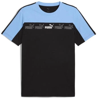 Puma Around The Block T-Shirt Herren | Mit Plain | Light Blue | Größe: Blue (688731_57)
