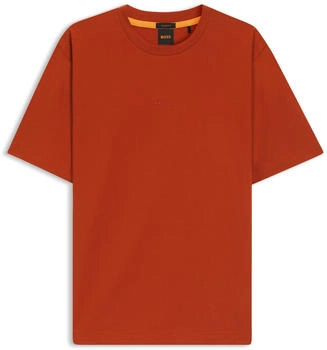 Hugo Boss Relaxed-Fit T-Shirt aus Stretch-Baumwolle mit Logo-Print - Style TChup 50473278 Orange