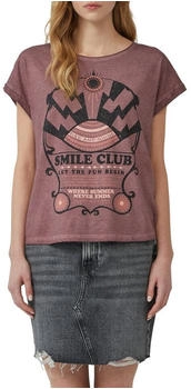 s.Oliver Gewaschenes T-Shirt mit Frontprint lila 2167498.47D0. s.Oliver Gewaschenes T-Shirt mit Frontprint lila 2167498.47D0.