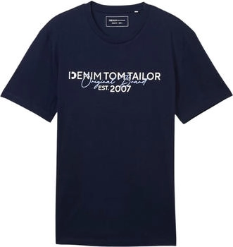 Tom Tailor Denim Basic T-Shirt mit Logo-Print (1043491)