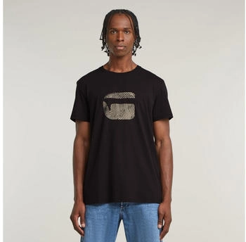 G-Star T-Shirt beige schwarz