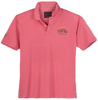 Redfield Poloshirt Surfing dunkelrosa