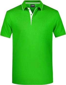 James & Nicholson Polo Kontraststreifen frog white