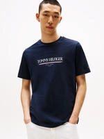 Tommy Hilfiger T-Shirt Brand Love MW0MW40324 Dunkelblau Regular Fit Male