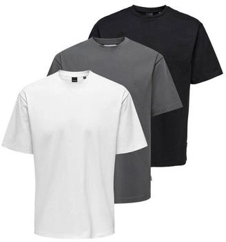 Only & Sons Onsfred T-Shirt locker rundhals dehnbares Material
