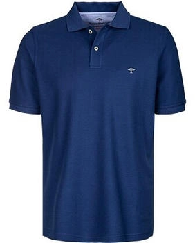 Fynch-Hatton Polo Casual Fit Piqué blau schwarz