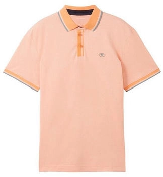 Tom Tailor Piqué Poloshirt weiß orange