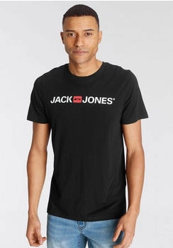 Jack & Jones Logo Tee Crew Neck schwarz