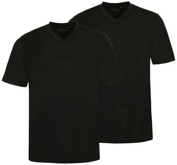 Hajo T-Shirt 2er Pack basic v-ausschnitt baumwolle