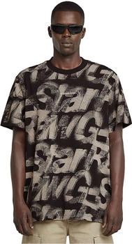 G-Star Sprayed Letters Loose T-Shirt Mehrfarbig lt chalk sprayed letters D26290-C338-H264