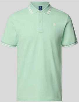 G-Star Dunda Slim Stripe Poloshirt Gr&uuml;n birds egg green D17127-5864-G992