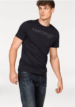 Tom Tailor Rundhalsshirt Logoprint marine