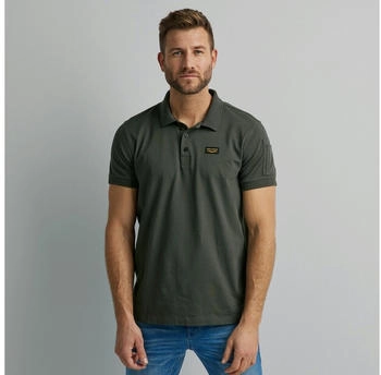 PME Legend Poloshirt Logostickerei grau
