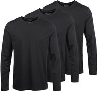 Mans World Langarmshirt "neue Farbe " 3er-Pack, Langarm, unifarben, aus...