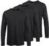 Man's World Langarmshirt neue 3er-Pack schwarz