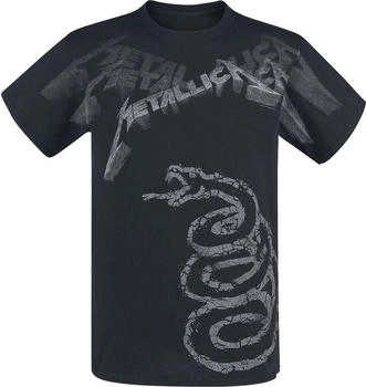 Metallica Black Album Faded T-Shirt schwarz