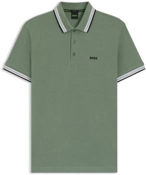 Hugo Boss Paddy Poloshirt aus Baumwoll-Piqu&eacute; mit Logo an der Kragenunterseite - Style Paddy 50469055 Gr&uuml;n