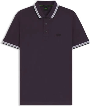 Hugo Boss Paddy Poloshirt aus Baumwoll-Piqu&eacute; mit Logo an der Kragenunterseite - Style Paddy 50469055 Dunkellila