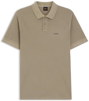 Hugo Boss Poloshirt aus Baumwoll-Piqu&eacute; mit Logo-Print - Style Prime 50507813 Hellbraun