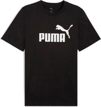 Puma Essentials No. 1 Logo T-Shirt Herren | Mit Logo Print | Black | Größe: Black (682532_01)