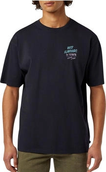 Scotch & Soda Relaxed-fit Front und Back Artwork T-Shirt schwarz