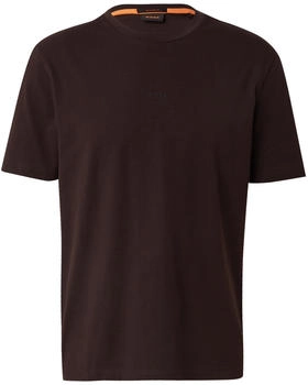 Boss Orange relaxed fit t-shirt baumwollmix dunkelbraun