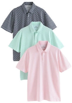 Next Fashion Poloshirt marine mint rosa