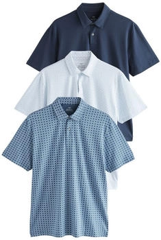 Next Fashion Poloshirt blau navy weiß