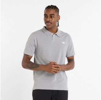 New Balance Cotton Pique Polo MT51519 athletic grey