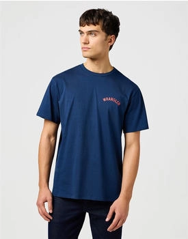 Wrangler Graphic Kurzarm-t-shirt blau L