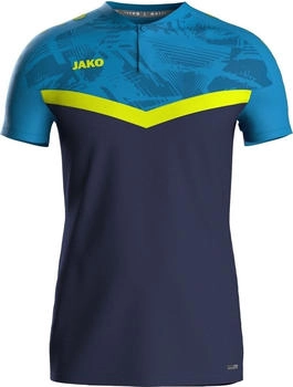 JAKO Poloshirt Iconic 6324-914 marine blau neongelb