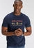 Delmao T-Shirt Kurzarm bedruckt blau marine