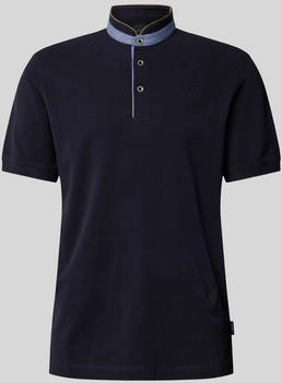 Bugatti Poloshirt Stehkragen Marine