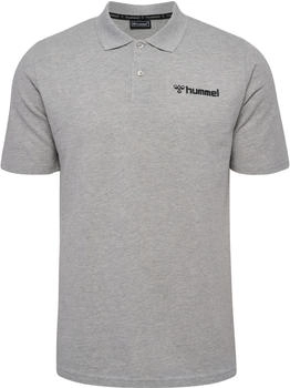 Hummel Hmlmover Cotton Polo Shirt grau meliert