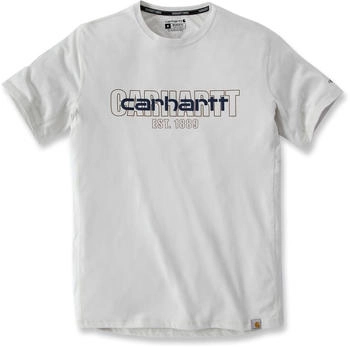 Carhartt Force Logo Graphic T-Shirt weiß schwarz