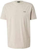BOSS GREEN Rundhalsshirt "Tee" mit gummiertem Kontrast-Logo