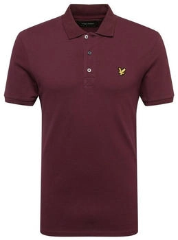 Lyle & Scott Einfarbiges Poloshirt burgund