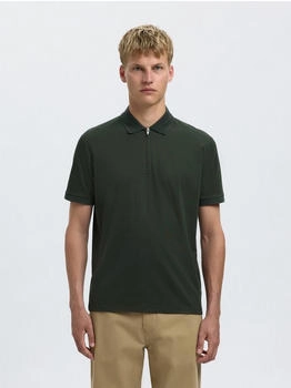 Selected Poloshirt 'FAVE' dunkelgruen