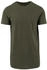 Build Your Brand Shaped Long Tee olive
