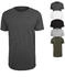 Build Your Brand Shaped Long Tee olive