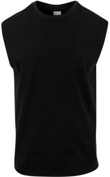 Urban Classics Open Edge Sleeveless Tee &auml;rmelloses T-Shirt Rundhals Baumwolle verf&uuml;gbar blau schwarz