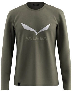 Salewa Solidlogo Dry'ton M Langarmshirt faded green 5A50