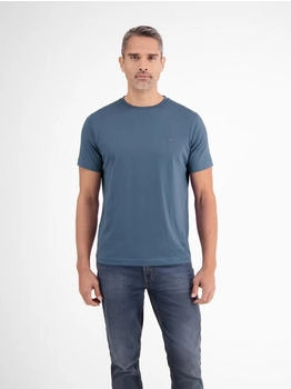 Lerros T-Shirt Logostitch crispy blau