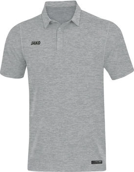 JAKO Polo Premium Basics 6329 grau meliert
