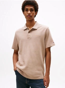Tommy Hilfiger TJM Waffle Script Poloshirt coastal taupe