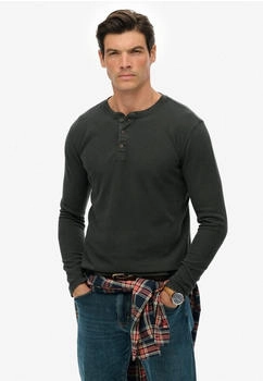 Superdry M6010776A Langarm-T-Shirt Prägung schwarz