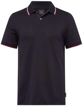Armani Exchange Double Stripe Poloshirt blau