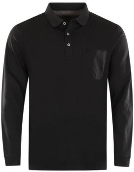 Hajo Regular Fit Softknit Poloshirt schwarz